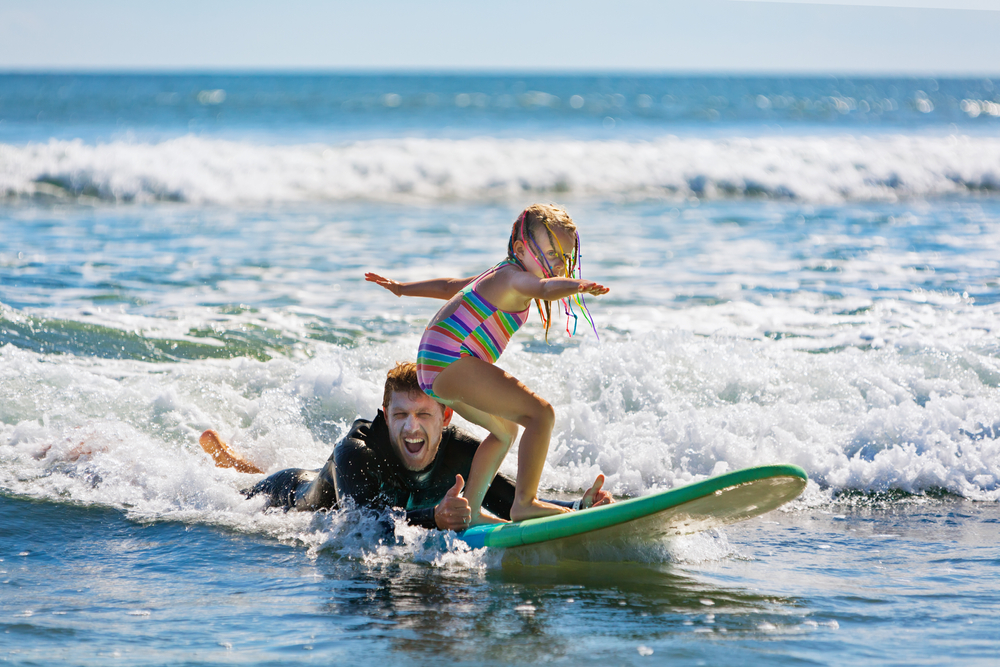 Little,Surf,Girl,-,Young,Surfer,Learn,To,Ride,On